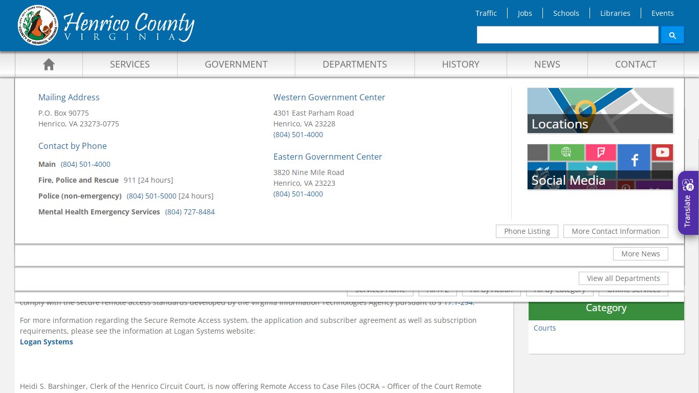 View Circuit Court Online Records - Henrico County, Virginia